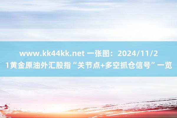 www.kk44kk.net 一张图：2024/11/21黄金原油外汇股指“关节点+多空抓仓信号”一览
