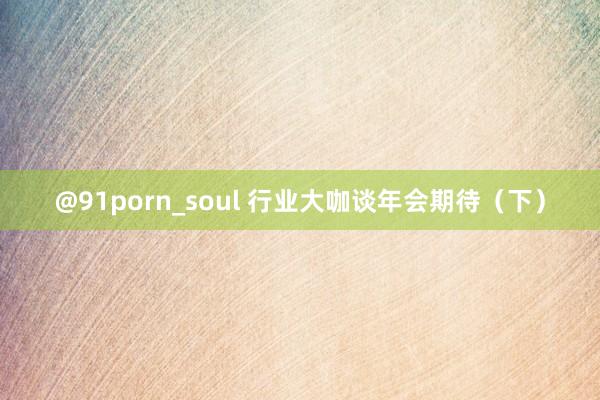 @91porn_soul 行业大咖谈年会期待（下）