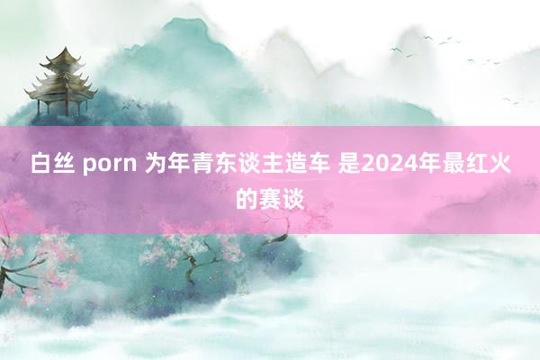 白丝 porn 为年青东谈主造车 是2024年最红火的赛谈