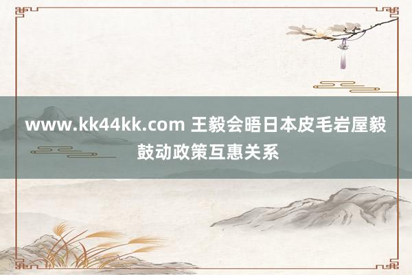 www.kk44kk.com 王毅会晤日本皮毛岩屋毅 鼓动政策互惠关系