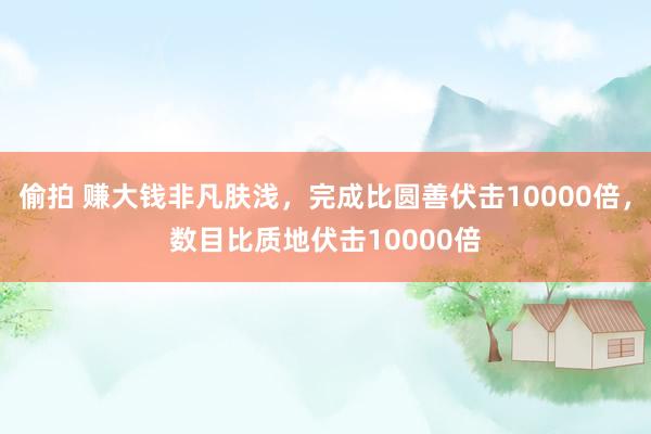 偷拍 赚大钱非凡肤浅，完成比圆善伏击10000倍，数目比质地伏击10000倍