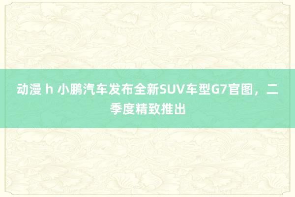 动漫 h 小鹏汽车发布全新SUV车型G7官图，二季度精致推出