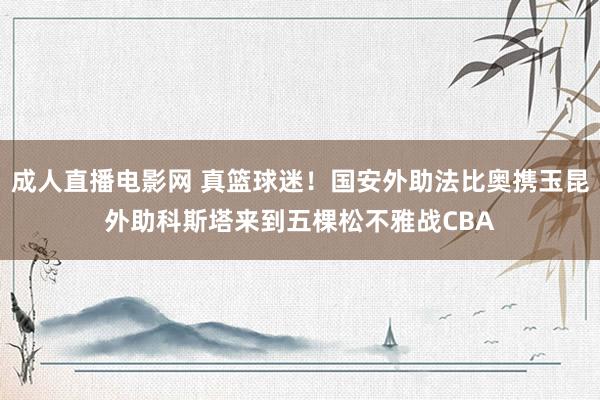成人直播电影网 真篮球迷！国安外助法比奥携玉昆外助科斯塔来到五棵松不雅战CBA